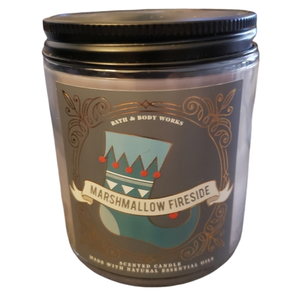 Bath & Body Works Marshmallow Fireside Single Wick Candle 7oz